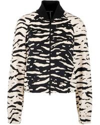 Marc Cain - Zebra-Print Zip Jacket - Lyst