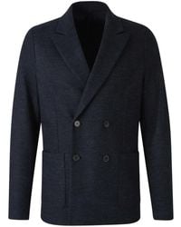 Harris Wharf London - Double-Breasted Wool Blazer - Lyst