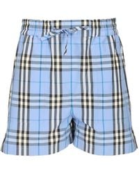 Burberry - Short À Carreaux - Lyst