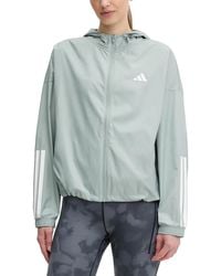 adidas - Hyperglam Logo-Print Hooded Jacket - Lyst