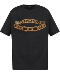 Balmain - Camiseta con logo y cadena - Lyst