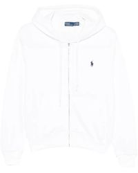 Polo Ralph Lauren - Hoodie Zippé À Logo Brodé - Lyst