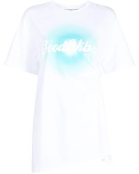 B+ AB - T-shirt en coton à slogan imprimé - Lyst