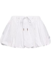 Moncler - Moncler Cotton Blend Balloon Mini Skirt - Lyst