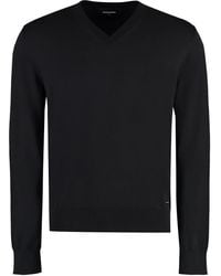 DSquared² - Cotton V-Neck Sweater - Lyst