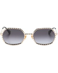 Chloé - Gafas de sol con montura rectangular - Lyst