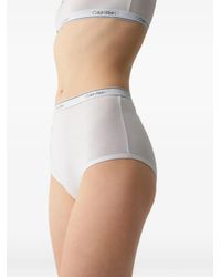 Calvin Klein - Logo-Waistband High-Waisted Briefs - Lyst