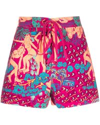 See By Chloé - Graphic-print Shorts - Lyst