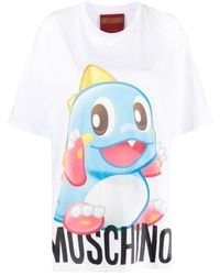 Moschino - Anime-print Organic-cotton T-shirt - Lyst