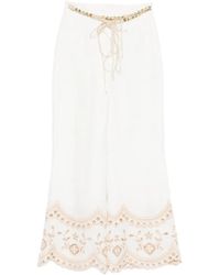 Zimmermann - Wanderlust Beaded Embroidered Trousers - Lyst