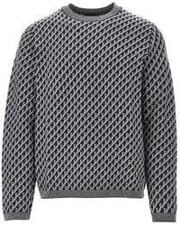 Emporio Armani - Wool Crewneck Sweater - Lyst