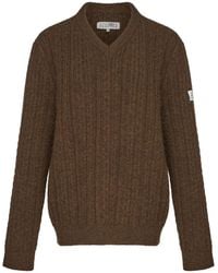 MM6 by Maison Margiela - Pullover Mit V-Ausschnitt - Lyst