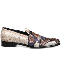 Dolce & Gabbana - Fruit Print Velvet Loafers - Lyst