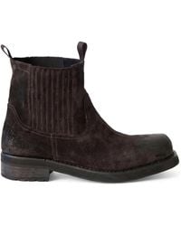 Paura - Stiefel Im Distressed-Look Mit Eckiger Kappe - Lyst