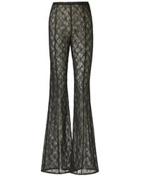 Costarellos - Lannie Corded-Lace Flared-Leg Trousers - Lyst