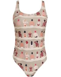 Amir Slama - Graphic-Print Swimming Suit - Lyst