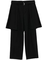 Sacai - Layered Belted Trousers - Lyst
