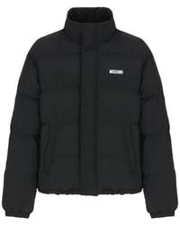 Moschino - Logo-Print Padded Jacket - Lyst