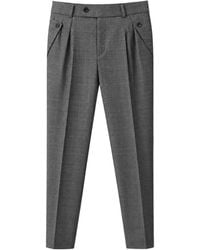 John Richmond - Prince Of Wales Check Pleated Trousers - Lyst