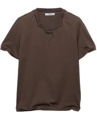 Prada - Cotton Jersey T-Shirt - Lyst