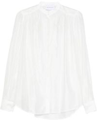 MARSĒM - Mandarin-Collar Blouse - Lyst