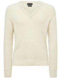 Tom Ford - V-Neck Long-Sleeve Sweater - Lyst