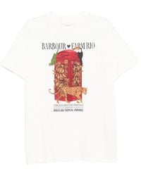 Barbour - X FARM Rio Maria Clara T-Shirt mit Print - Lyst