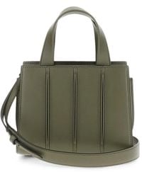 Max Mara - Panelled Leather Clutch Bag - Lyst