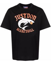 Just Don - Cotton Printed T-shirt - Lyst