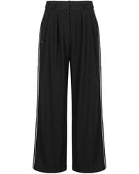 Lacoste - Logo-Patch Side-Stripe Trousers - Lyst