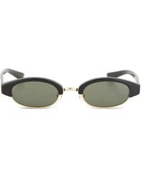 McQueen - Ellipse Oval-Frame Sunglasses - Lyst