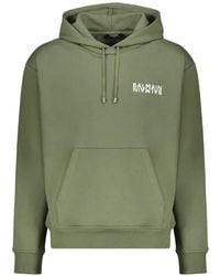 Balmain - Sudadera Con Capucha Y Logo - Lyst