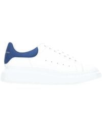 McQueen - Oversize Sneakers With Avio Blue Suede Spoiler - Lyst