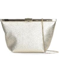 Jimmy Choo - Ganache Glitter-Effect Frame Clutch Bag - Lyst