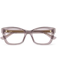 Chloé - Brille Mit Logo - Lyst