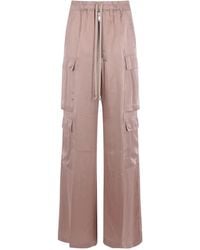 Rick Owens - Cargobelas Drawstring-Waist Wide-Leg Cargo Pants - Lyst