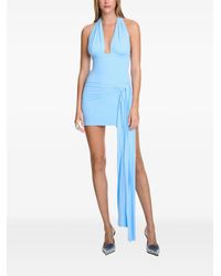 Axel 113 - Coco Draped Halterneck Fitted Mini Dress - Lyst