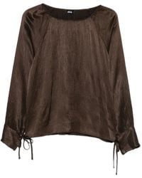 Dixie - Crinkled Raglan-Sleeve Top - Lyst