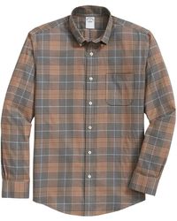 Brooks Brothers - Plaid-Patterned Button-Down Collar Shirt - Lyst