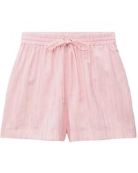 Versace - Greca-Pattern Drawstring Shorts - Lyst
