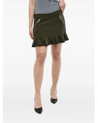 DSquared² - Ruffled Zip-Detail Mini Skirt - Lyst