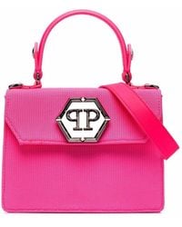 Philipp Plein - Hexagon Logo-Plaque Mini Top-Handle Bag - Lyst