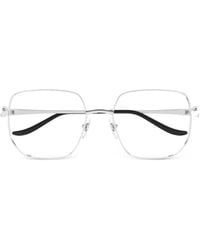 Cartier - Panthère De Cartier Geometric-Frame Glasses - Lyst