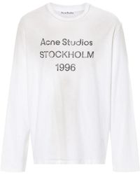 Acne Studios - Long-Sleeve Round-Neck T-Shirt - Lyst