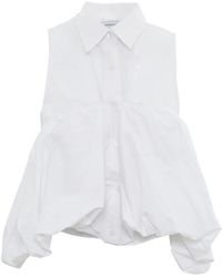 Pushbutton - Blouse Met Gesmockte Mouwen - Lyst