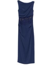 Talbot Runhof - Lace-Panel Dress - Lyst