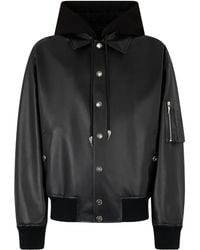 Roberto Cavalli - Leather Bomber Jacket - Lyst