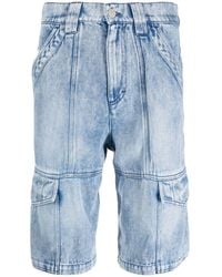 Isabel Marant - Jeans-Shorts mit aufgesetzten Taschen - Lyst