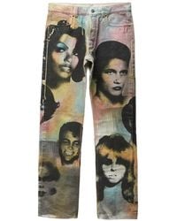 Versace - Printed Regular Jeans - Lyst