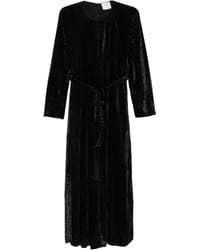 forte_forte - Pleated Velvet Maxi Dress - Lyst